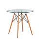 Mesa Eames Redonda de Vidrio - (80cm, 100cm, 120cm) - Miniatura 1