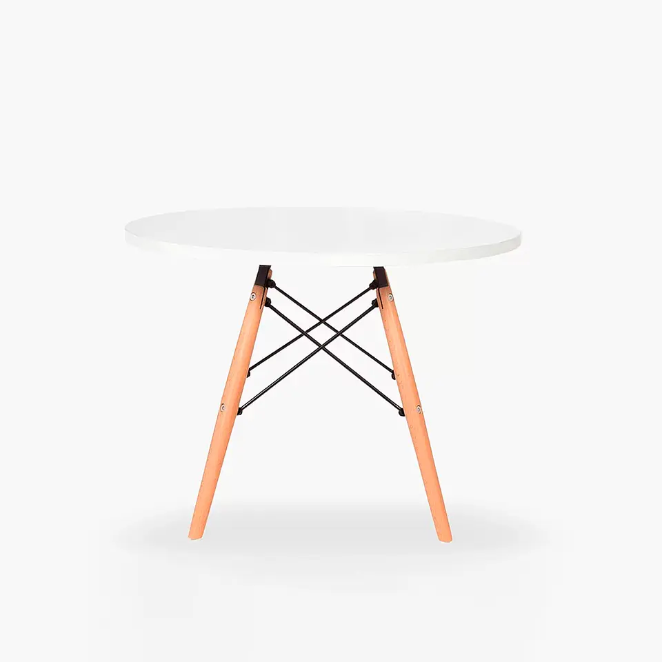 Mesa Redonda Infantil para Niños - Estilo Eames 60cm 2