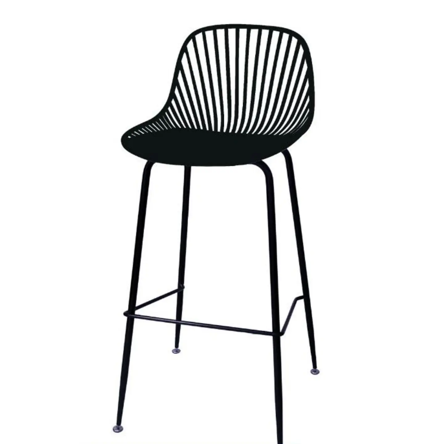 Pack 4 Taburetes Tropea Negro 77cm  2