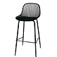 Pack 4 Taburetes Tropea Negro 77cm  - Miniatura 2