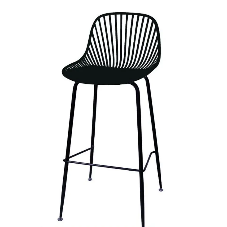 Pack 4 Taburetes Tropea Negro 77cm  2