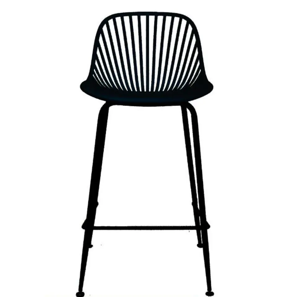 Pack 4 Taburetes Tropea Negro 77cm  3