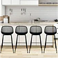 Pack 4 Taburetes Tropea Negro 77cm  - Miniatura 4