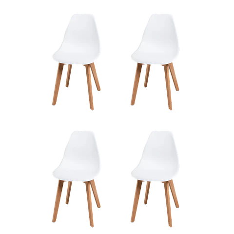 Pack 4 Sillas Eames Tulip Blanco 