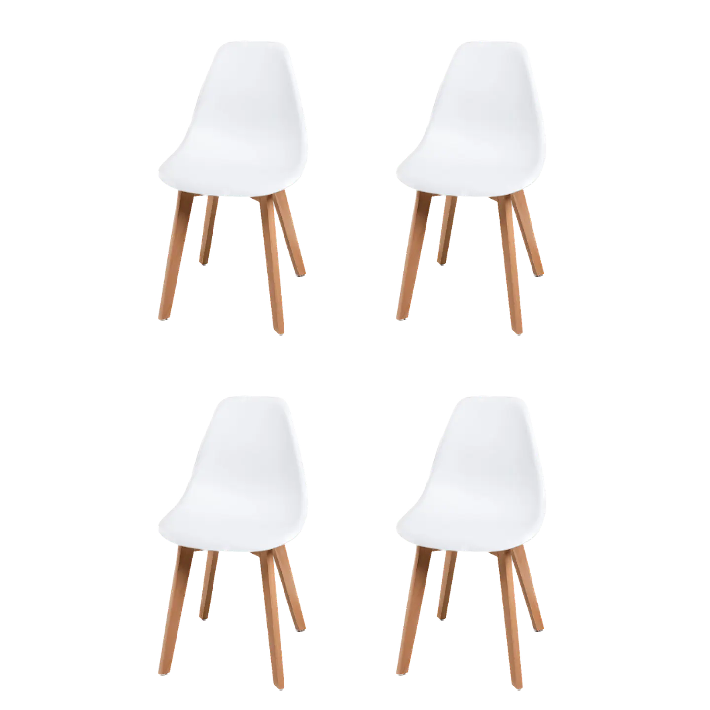 Pack 4 Sillas Eames Tulip Blanco  1