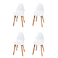 Pack 4 Sillas Eames Tulip Blanco  - Miniatura 1