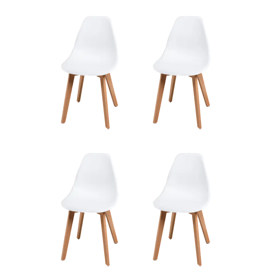 Pack 4 Sillas Eames Tulip Blanco  1