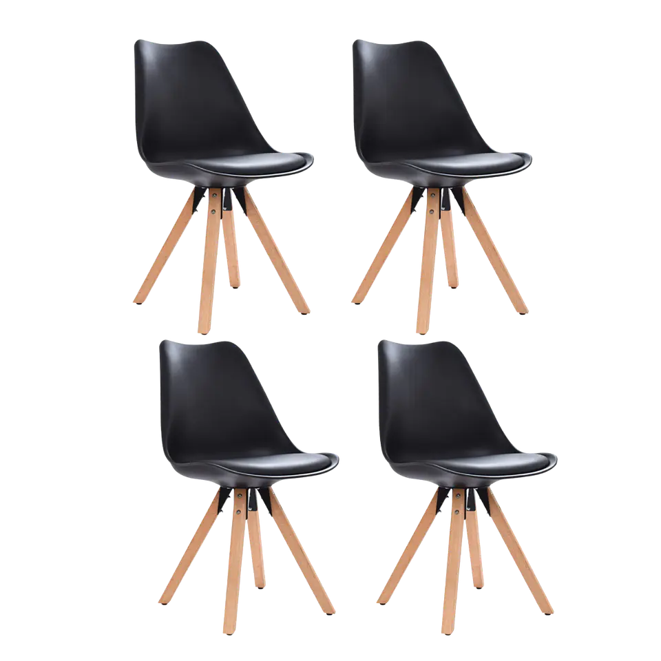 Pack 4 Sillas Eames Tulip Acolchadas  1