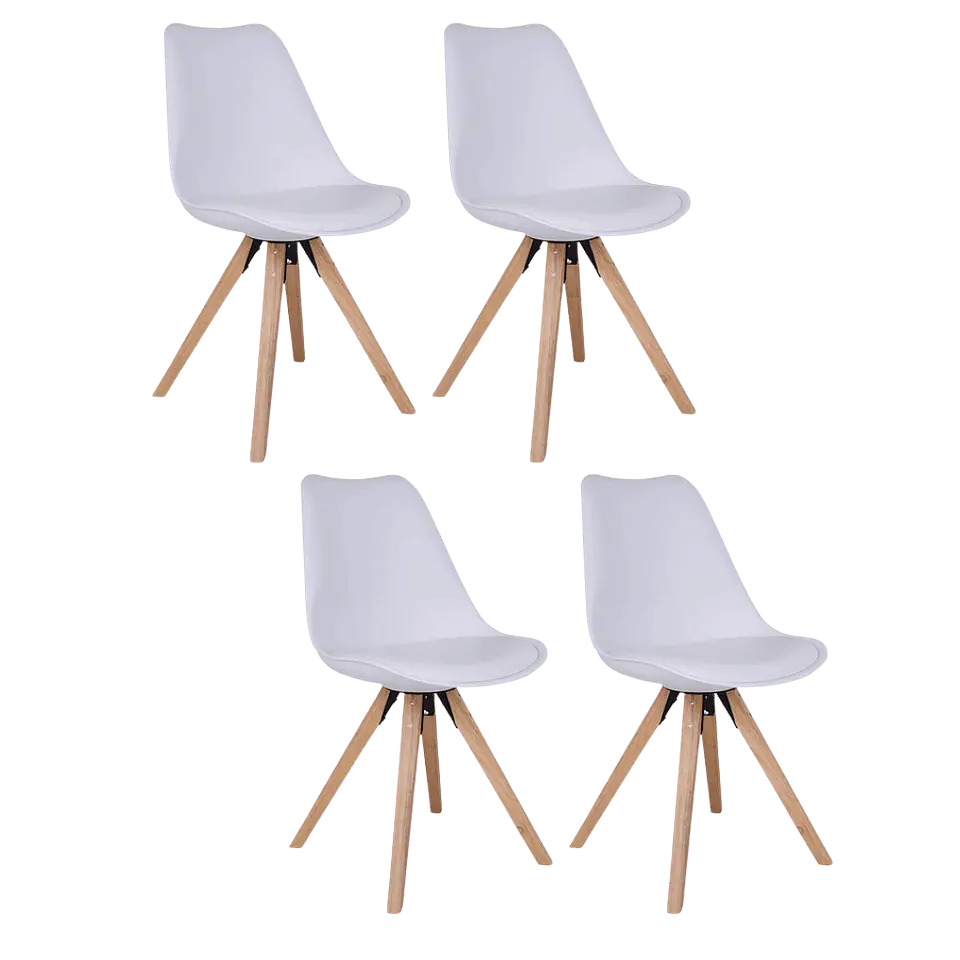 Pack 4 Sillas Eames Tulip Acolchadas  2