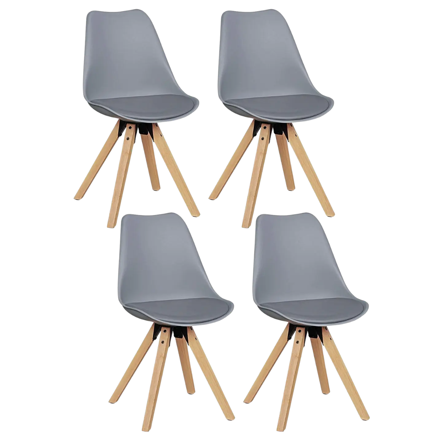 Pack 4 Sillas Eames Tulip Acolchadas  3