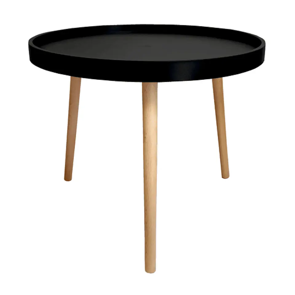 Mesa Lateral Cup Negro 45cm  1