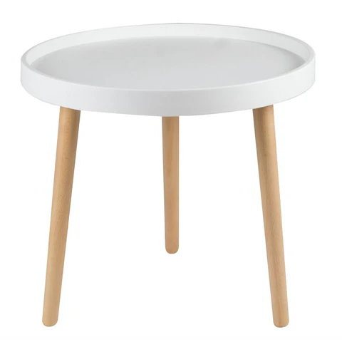 Mesa Lateral Cup Blanco 45cm 