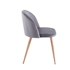 Silla Lisa Velvet Oak Gris