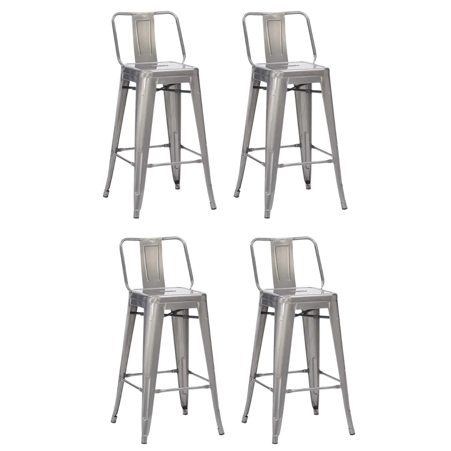 Pack de 4 Taburetes Tolix 65cm 10