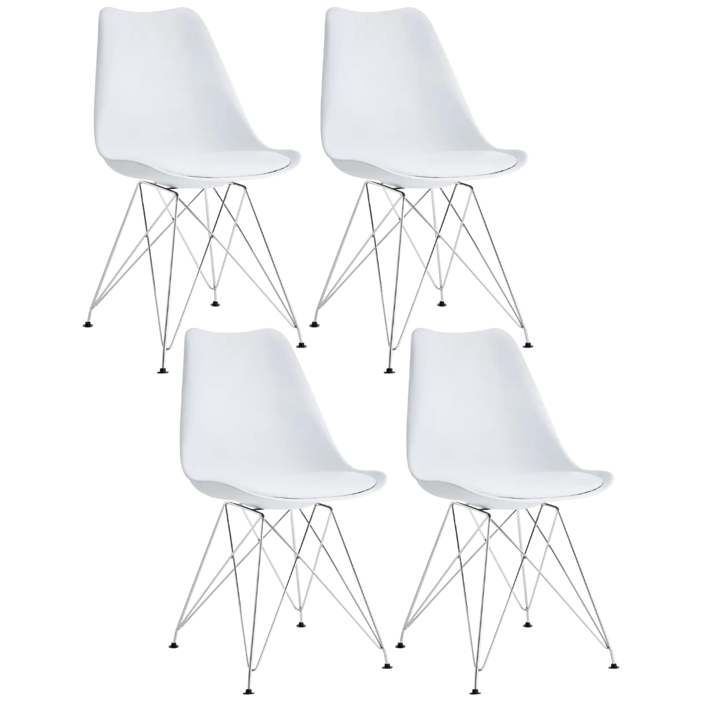 Pack 4 Sillas Tulip Iron  2