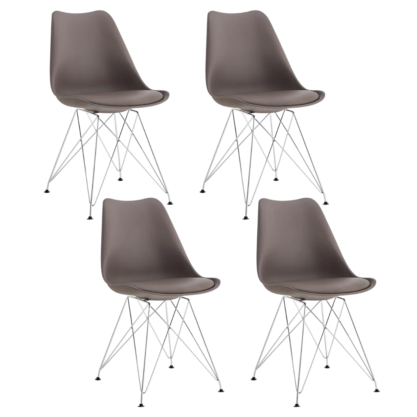 Pack 4 Sillas Tulip Iron  3
