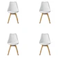 Pack de 4 Sillas Eames Oak Acolchadas  - Miniatura 3