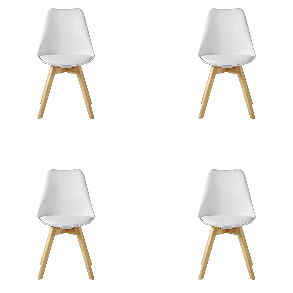 Pack de 4 Sillas Eames Oak Acolchadas  3