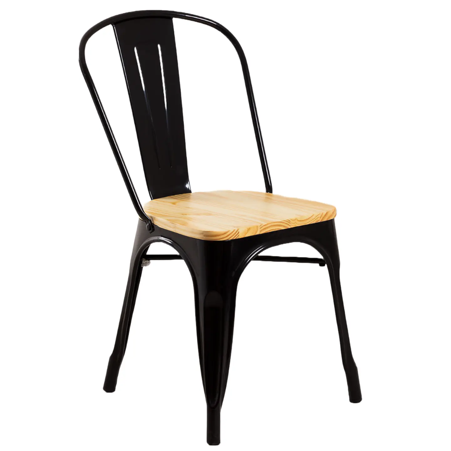 Silla Tolix Asiento de Madera 1