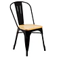 Silla Tolix Asiento de Madera - Miniatura 1