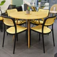 Comedor Redondo Eames Wood + 4 Sillas Aia  - Miniatura 3