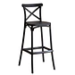 Pack 4 Taburetes Crossback Basic Negro 65cm  - Miniatura 2