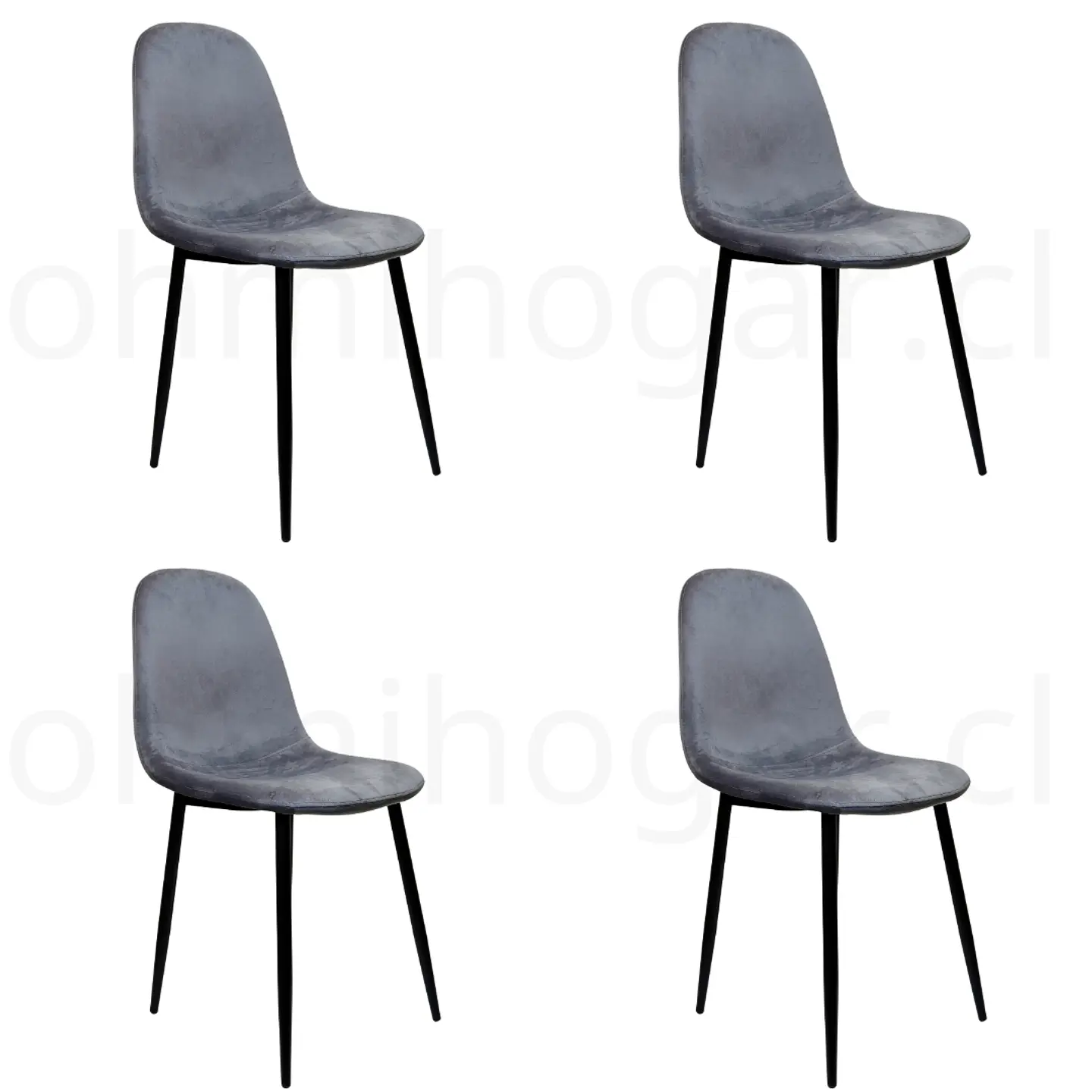 Pack 4 Sillas Eames Velvet PN 6