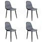 Pack 4 Sillas Eames Velvet PN - Miniatura 6