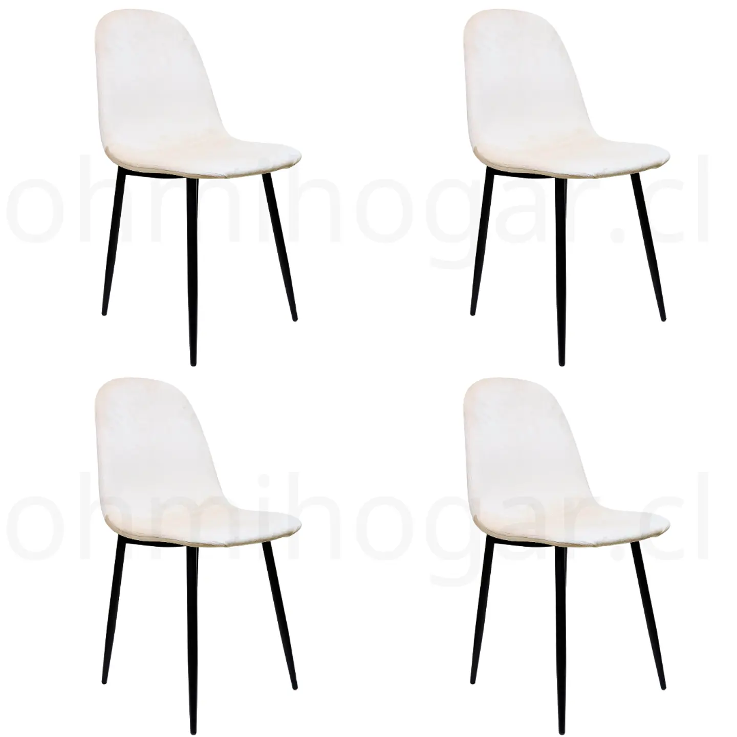 Pack 4 Sillas Eames Velvet PN 1