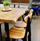 Comedor Rectangular Rusti 140x80 + Sillas Soma Negro  - Miniatura 9