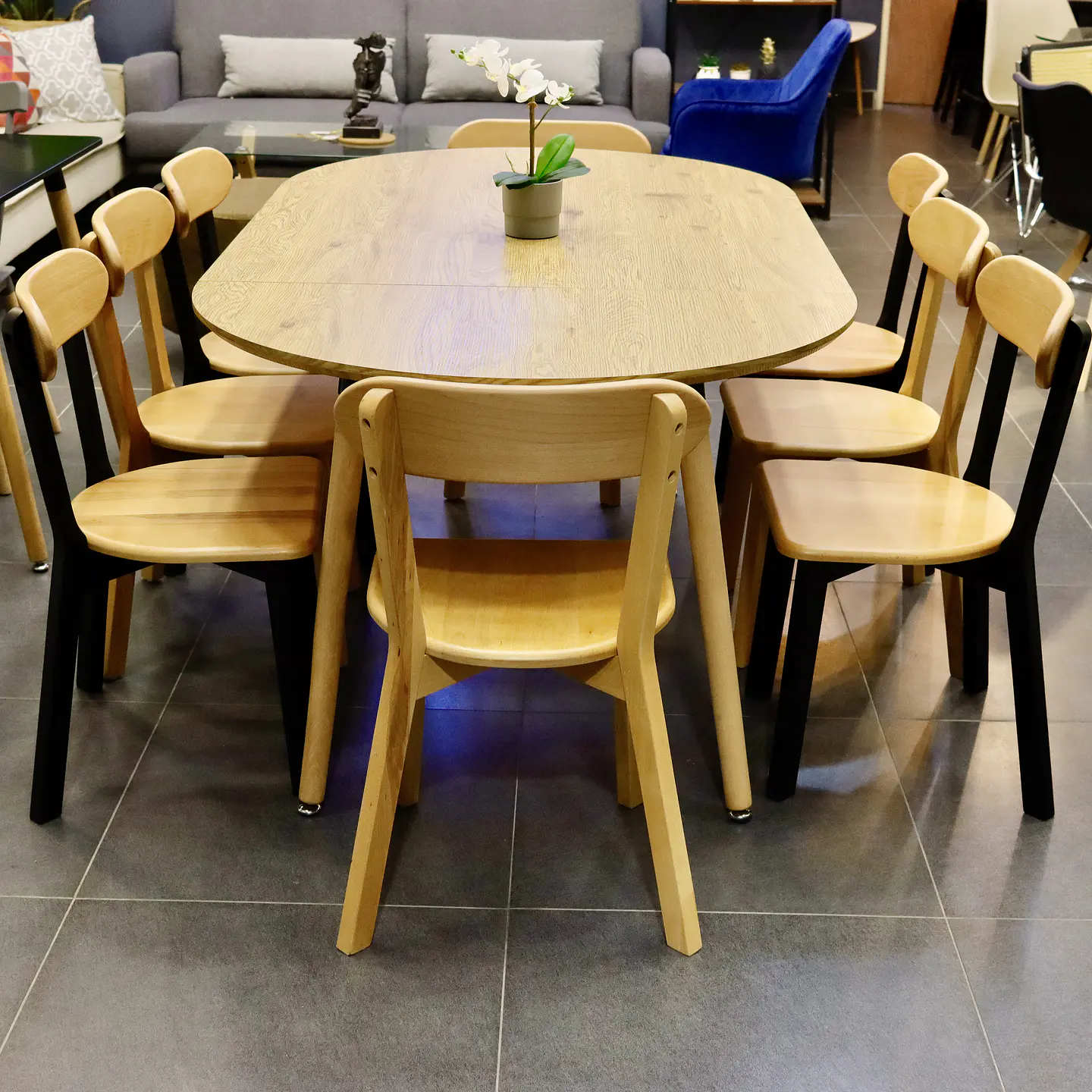 Mesa Extensible Negro 100cm a 180cm  9