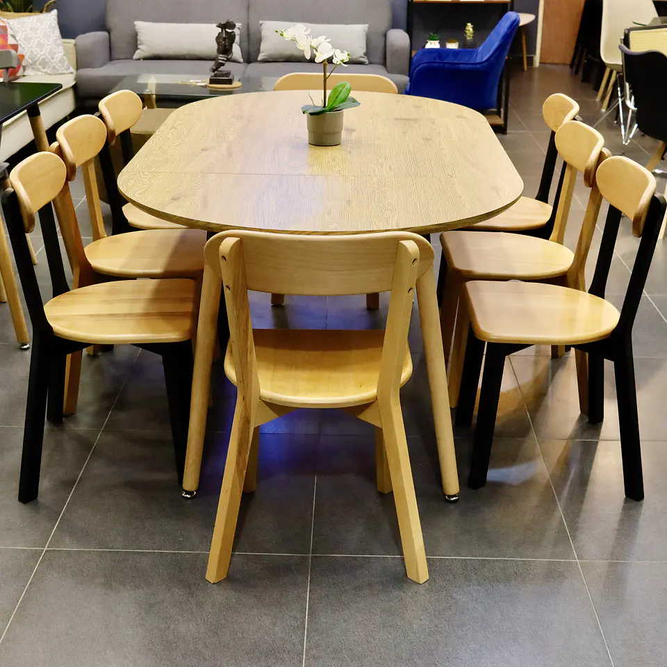 Mesa Extensible Negro 100cm a 180cm  9