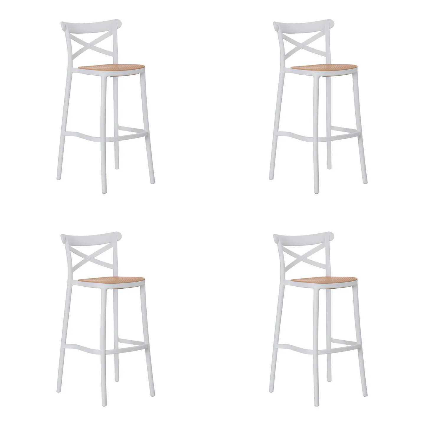 Pack 4 Taburetes Crossback Top 65cm  3