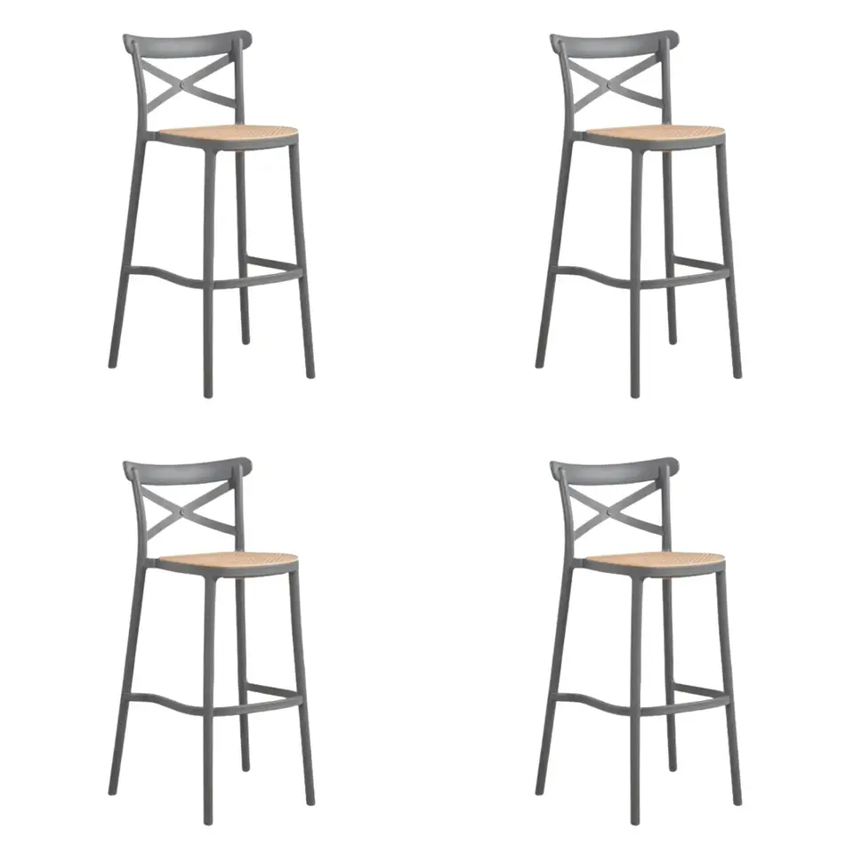 Pack 4 Taburetes Crossback Top 65cm  5