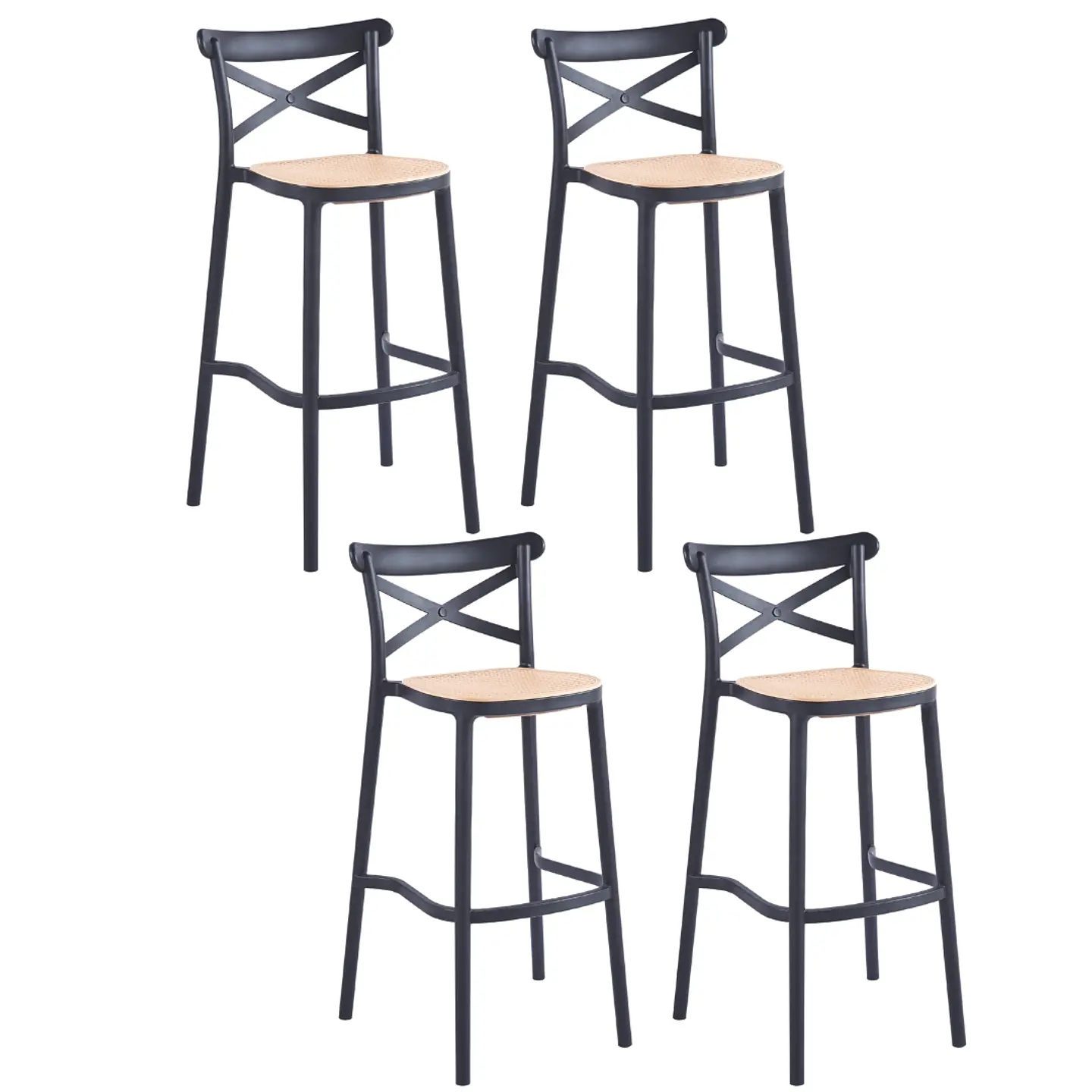 Pack 4 Taburetes Crossback Top 65cm  1