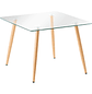 Mesa Eames Vidrio Cuadrada 80x80cm - Miniatura 1