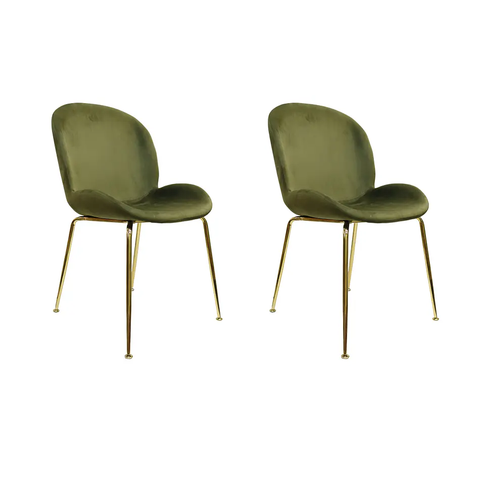 Pack de 2 Sillas Berta Velvet Base Dorada 14