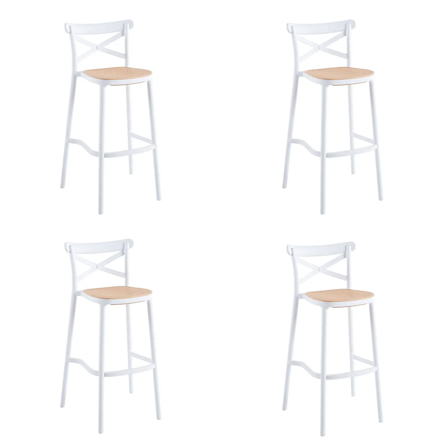 Pack 4 Taburetes Crossback Top 76cm  2