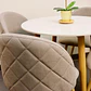Set Comedor Redondo de Cuarzo + 4 Sillas Lino Oak - Miniatura 2