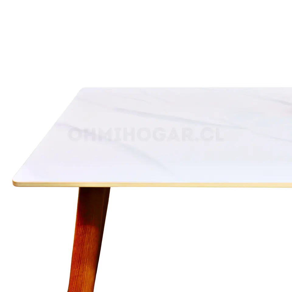 Set Comedor Rectangular de Cuarzo + 4 Sillas Eames Velvet 7