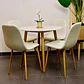 Set Comedor Redondo de Cuarzo + 4 Sillas Eames - Miniatura 6