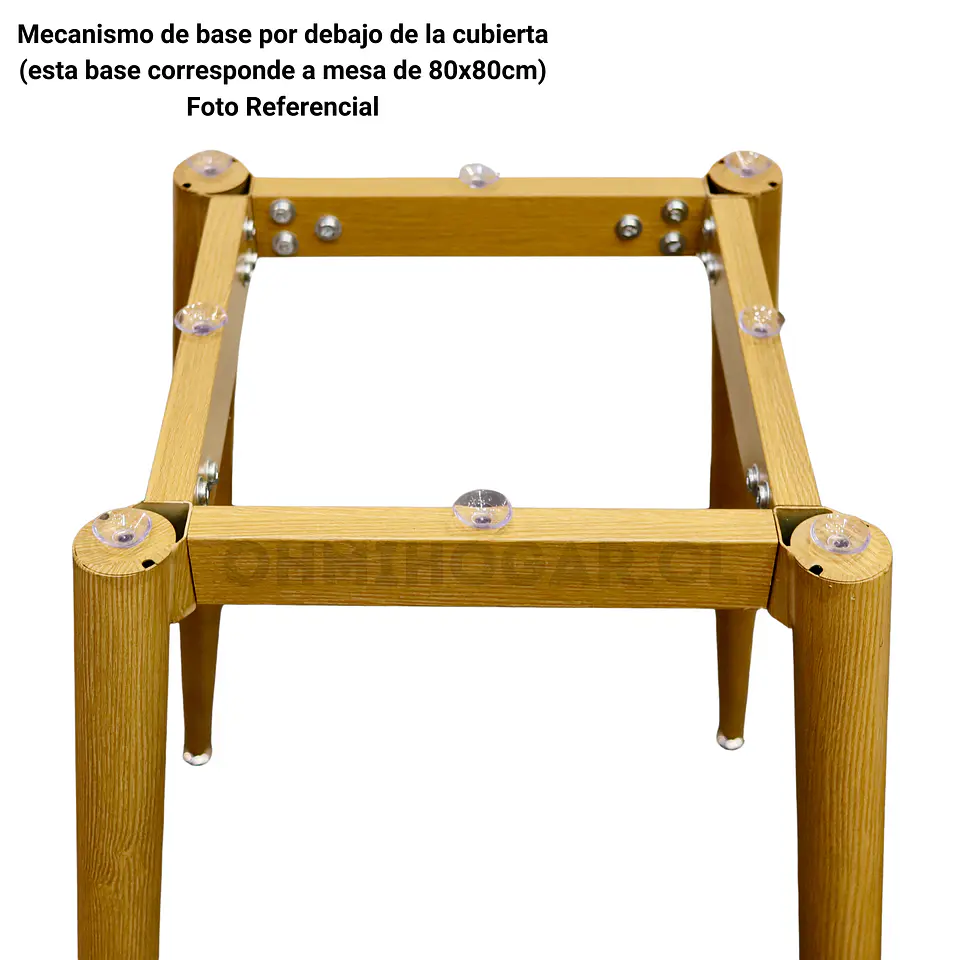 Set Comedor Redondo de Cuarzo + 4 Sillas Eames 12