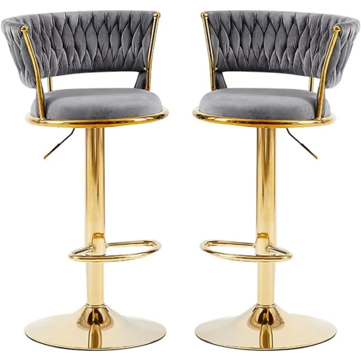 Taburete Luxury Regulable & Giratorio Velvet 10