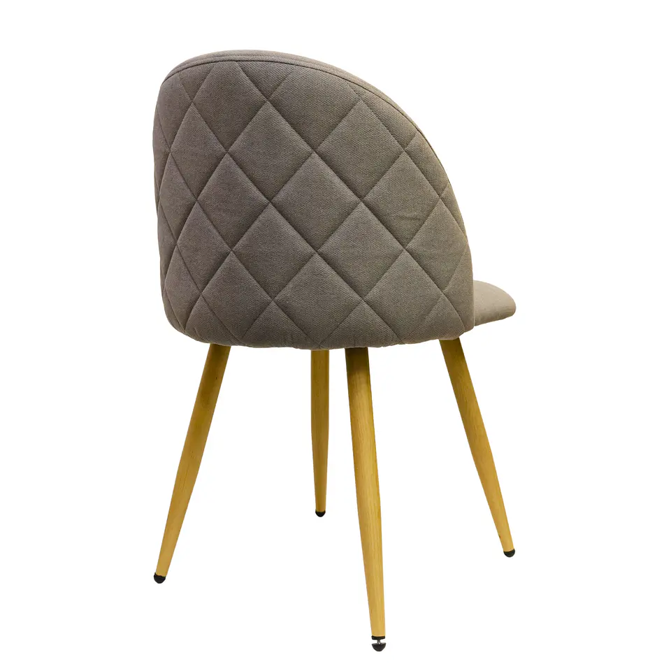 Comedor Rectangular Vidrio 140x80cm + 6 Sillas Velvet Oak Gris  12