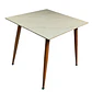Mesa de Comedor Cuadrada de Cuarzo Calacatta Soft 80x80cm - Miniatura 8