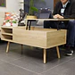 Mesa de Centro Minimal Multifuncional 100x50x45cm - Miniatura 3
