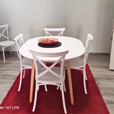 Comedor Mesa Extensible + Sillas Crossback basic