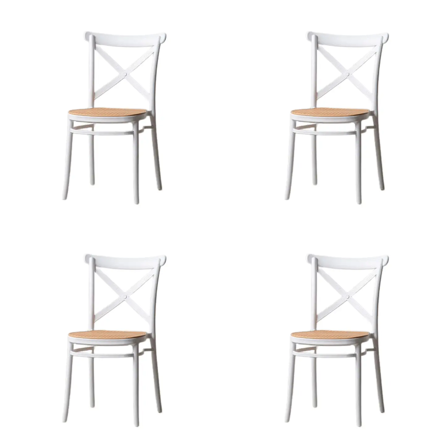 Pack de 4 Sillas Crossback Top  2