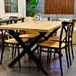 Set Comedor Xtable + Sillas Crossback Top Negro - Miniatura 1