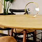 Set Comedor Eames Redondo 100cm Wood + 4 Sillas Crossback Top Negro  - Miniatura 8
